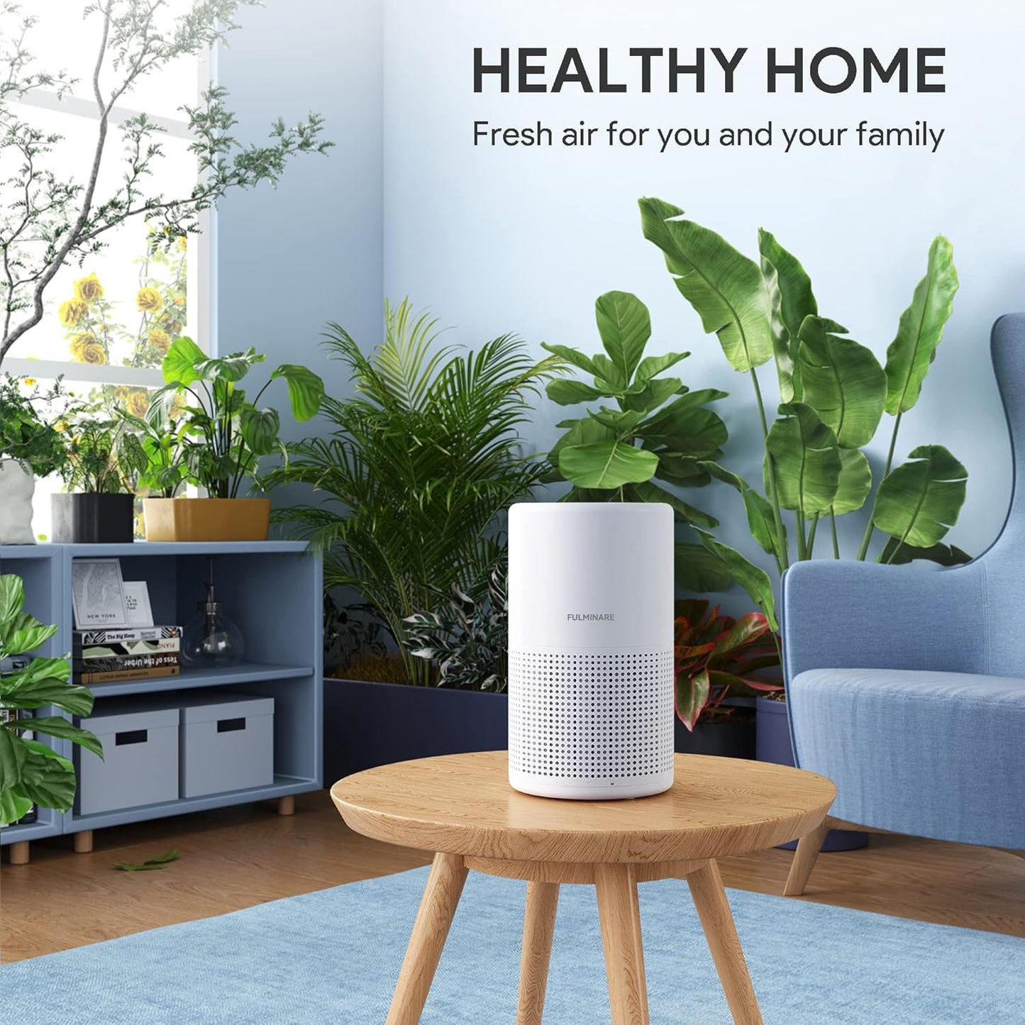 Air Purifier Bedroom HEPA | Quiet Small Portable Cleaner encalife