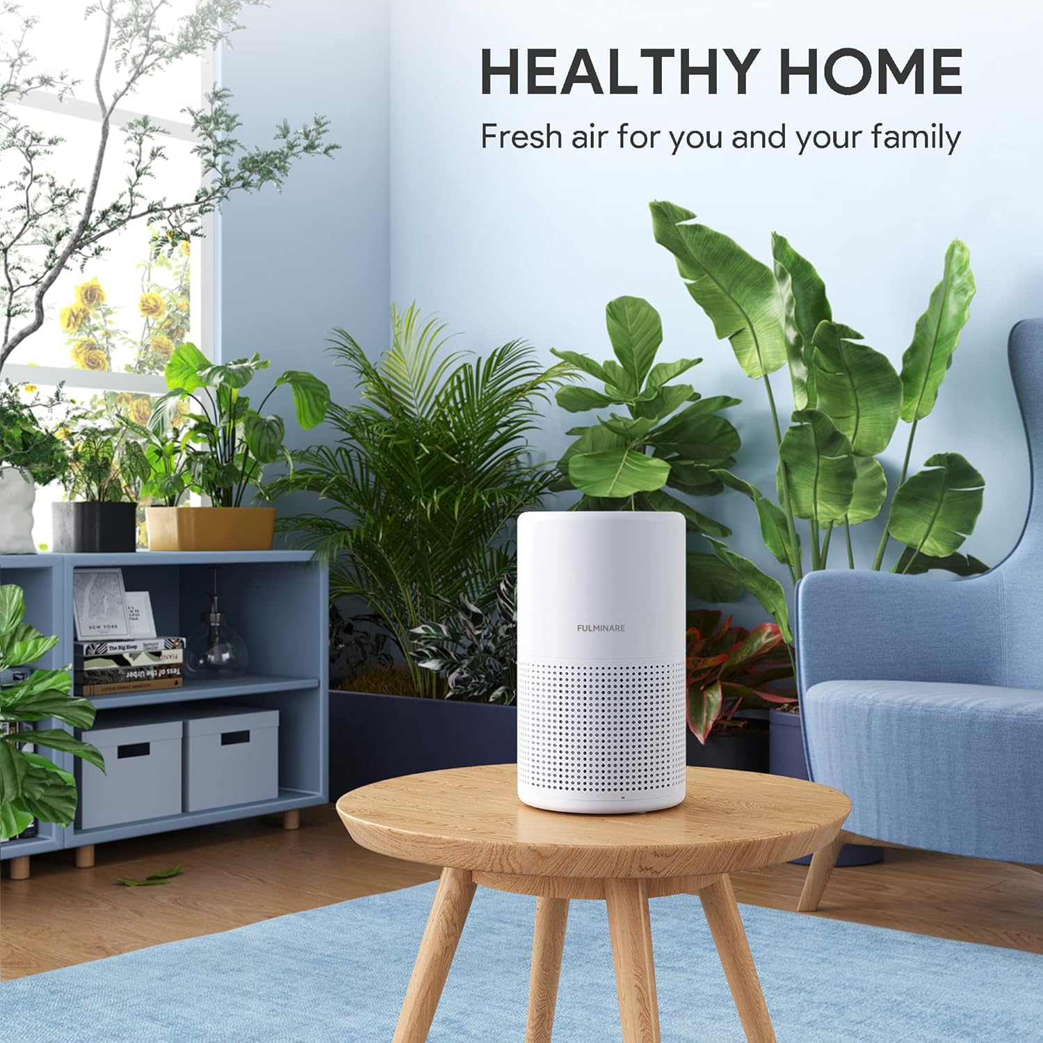 Air Purifier Bedroom HEPA | Quiet Small Portable Cleaner encalife