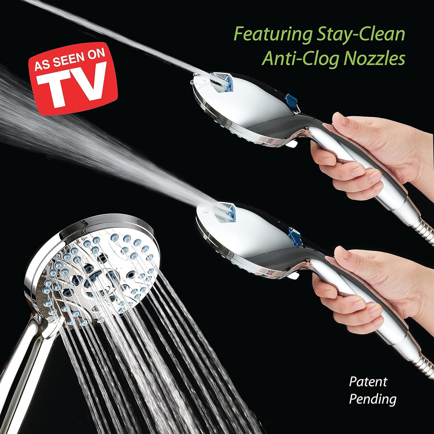 AquaCare High Pressure Handheld I Shower Head encalife