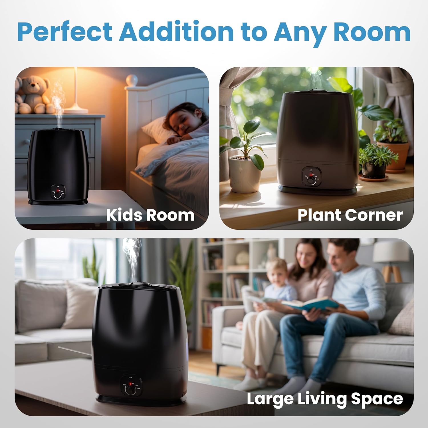 Cool Mist Humidifier | 6L | 50-Hour Runtime encalife