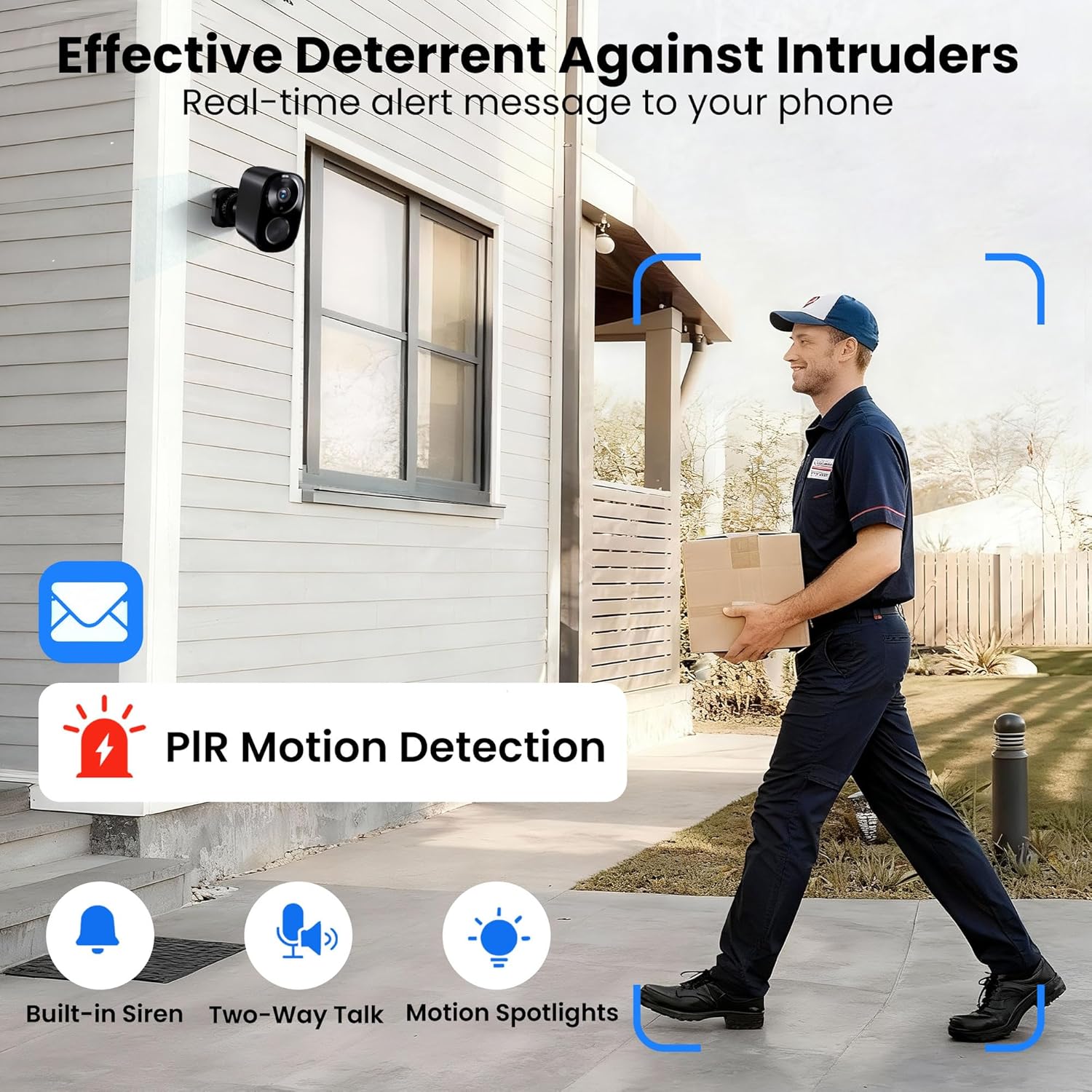 Security Camera I 2K UHD Wireless Outdoor with Night Vision encalife