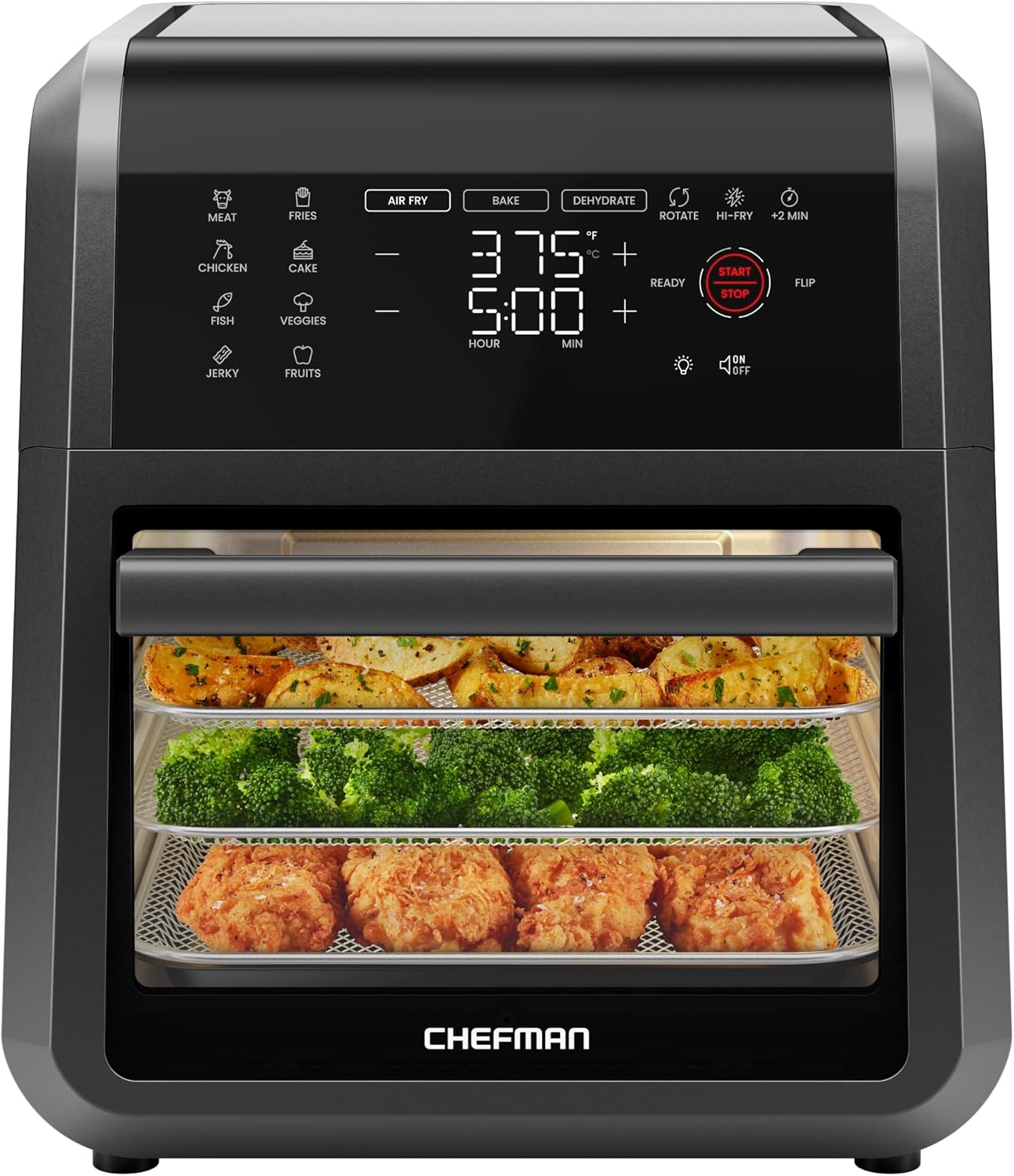  Digital Air Fryer Oven I Rotisserie & 12 Presets