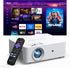 smart 720p bedroom projector for movies and gaming