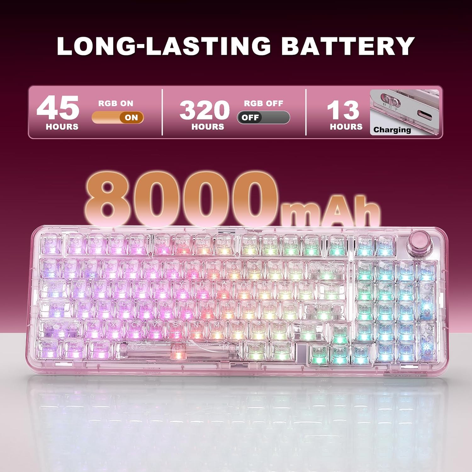 YUNZII X98 Wireless Mechanical Keyboard encalife