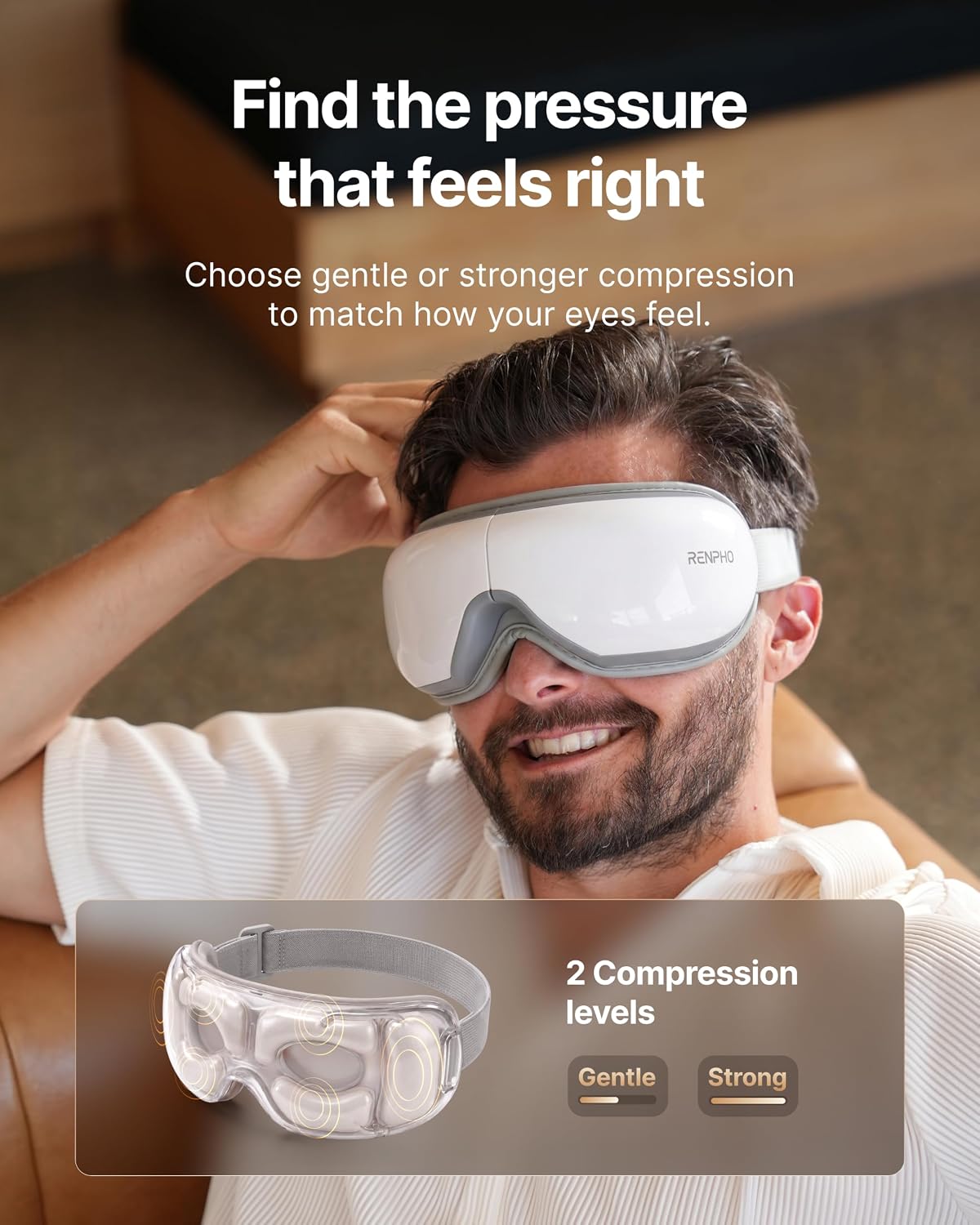 Heated Eye Massager Mask For Ultimate Relaxation Comfort encalife