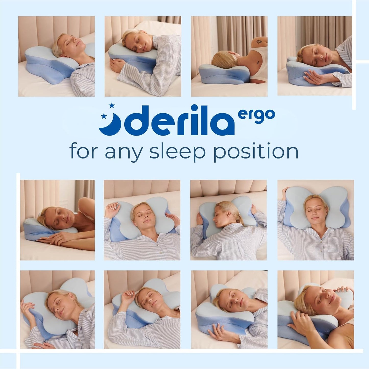 Cooling Memory Foam Pillow for Neck Support encalife