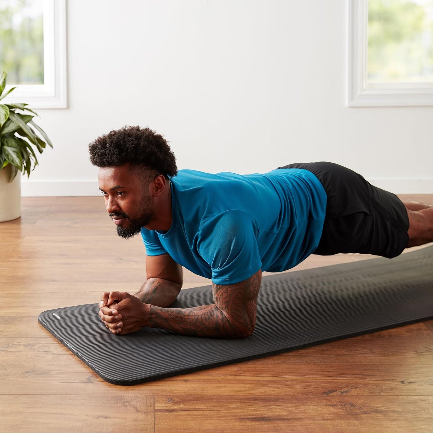 Yoga Mat I Workout Mat with Carrying Strap encalife