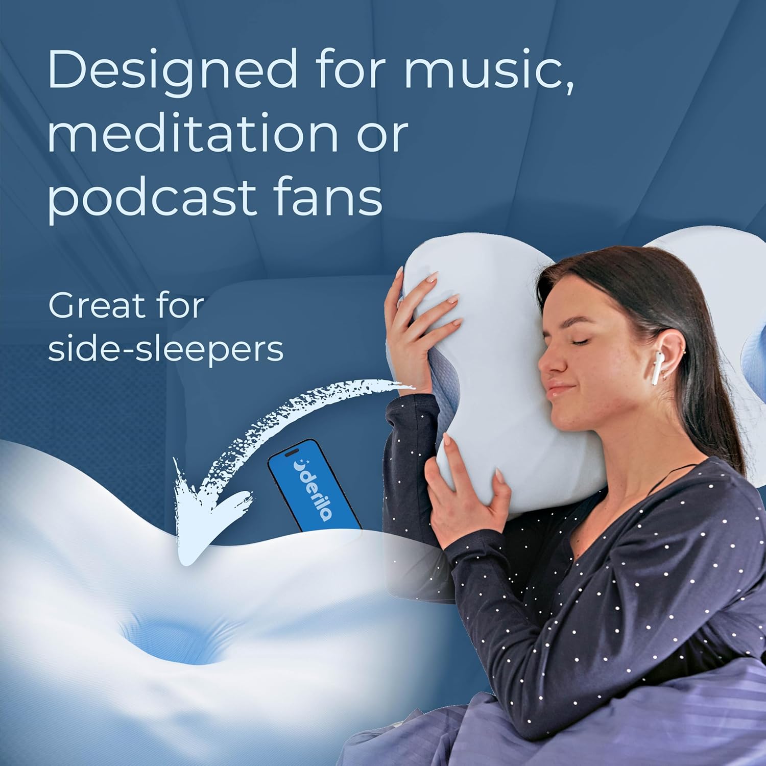 Cooling Memory Foam Pillow for Neck Support encalife