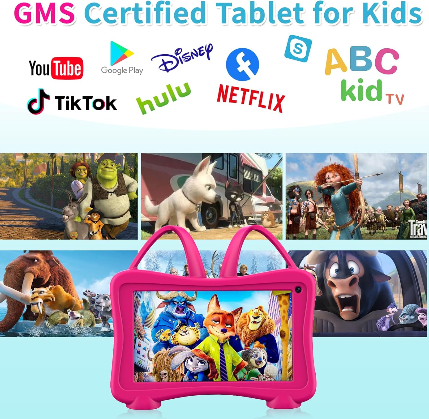 Trayoo Kids Tablet 7 I Toddler Learning Tablet encalife