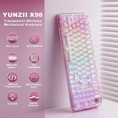 YUNZII X98 Wireless Mechanical Keyboard encalife