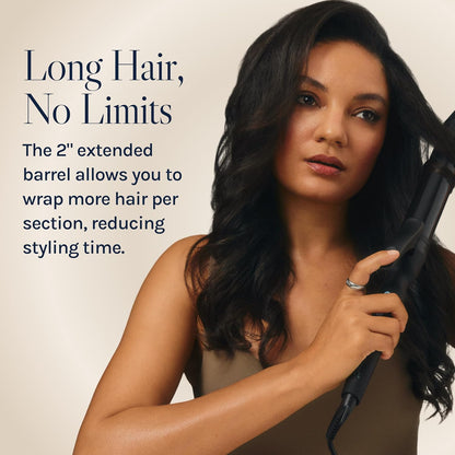 Long Barrel Curling Iron | Bio Ionic Moisture Heat Hair Curler encalife