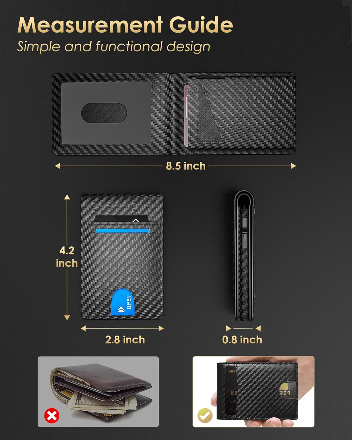 RFID Wallets for Men I 2026 Slim Bifold encalife