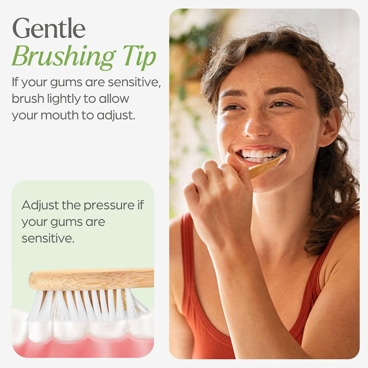 Soft Bristle Bamboo Toothbrushes 10-Pack encalife