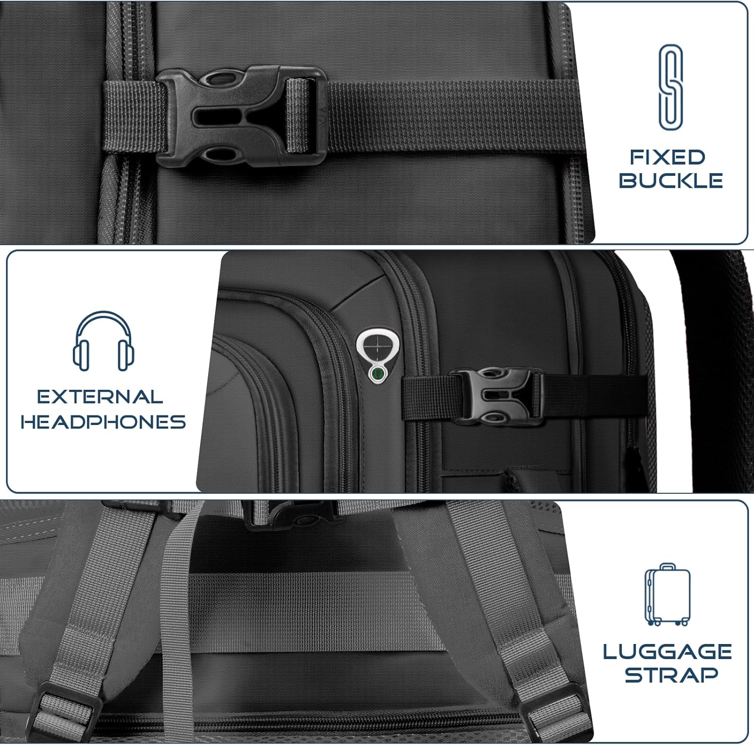 Expandable Travel Backpack Carry On Bag encalife