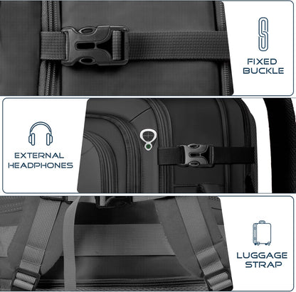 Expandable Travel Backpack Carry On Bag encalife