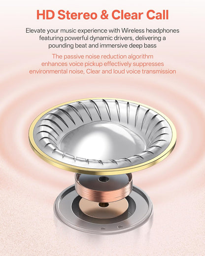 Neckband Bluetooth Headphones with 80H Playtime encalife