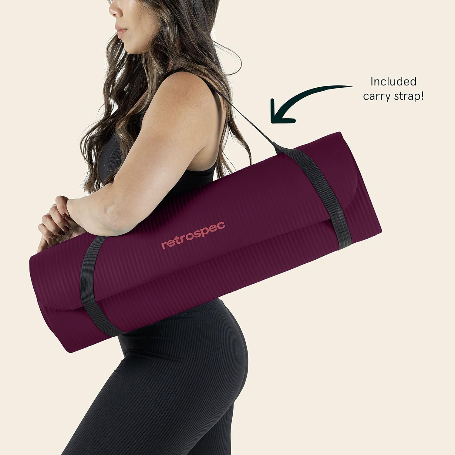 Thick Yoga Mat I Non-Slip Exercise I Pilates Mat encalife