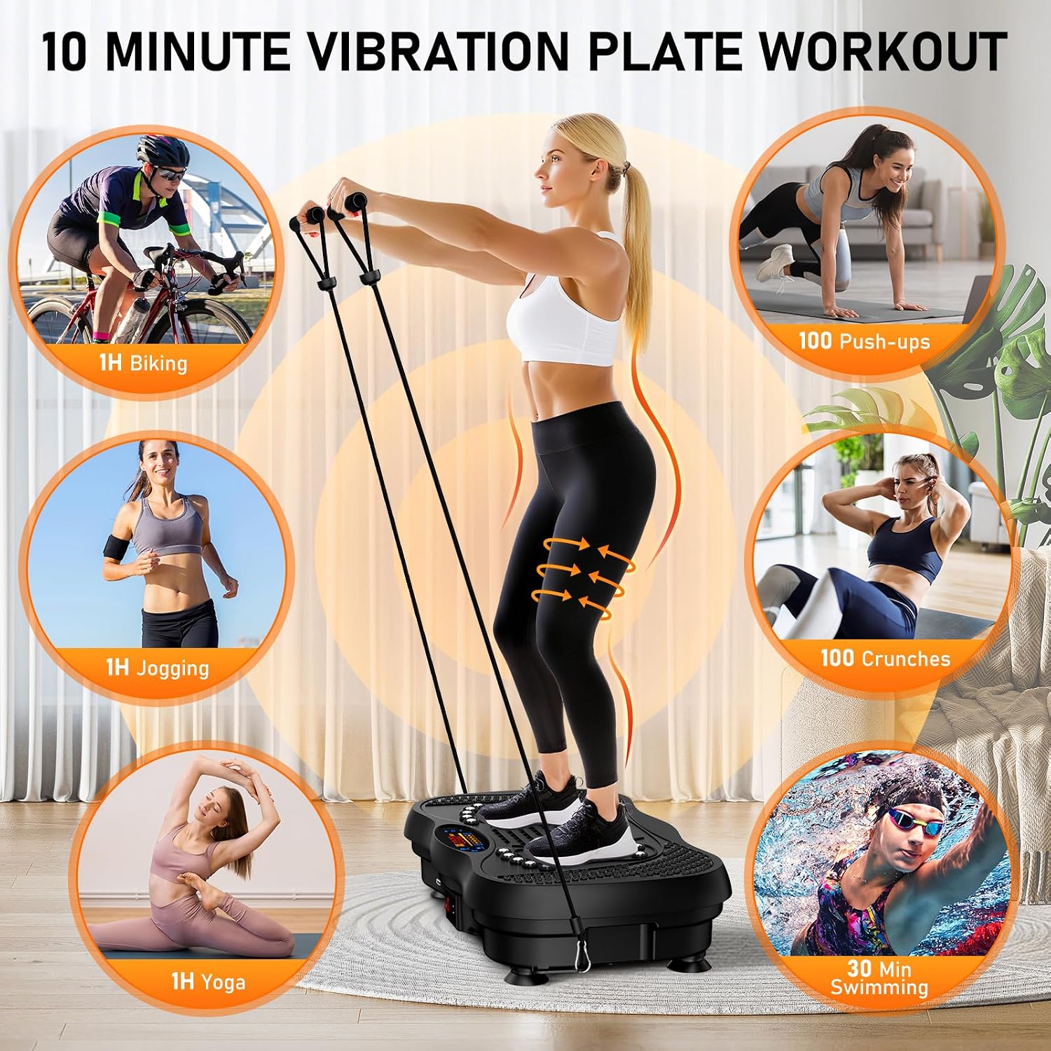 Vibration Plate Machine for Full Body Workouts encalife