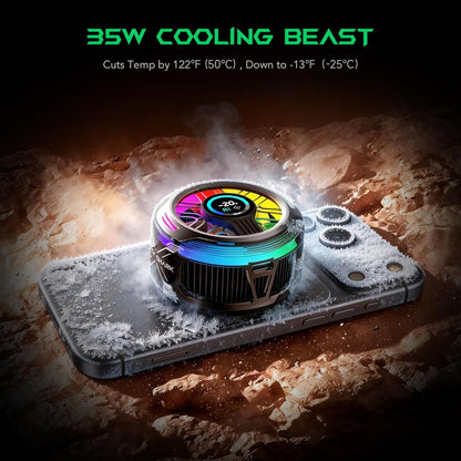 35W Magnetic Phone Cooler With Smart Display encalife