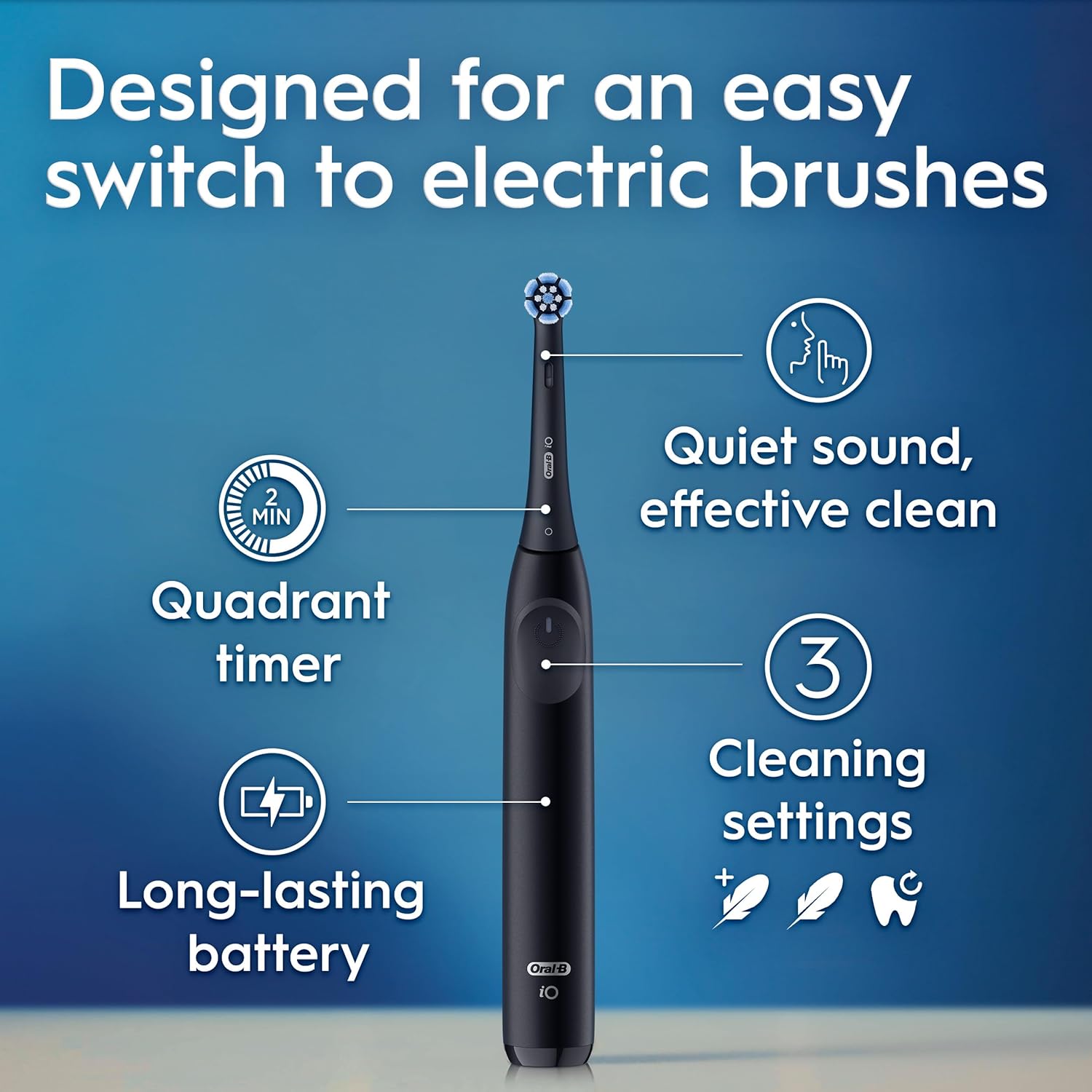 Oral-B iO2 Rechargeable Electric Toothbrush Starter encalife