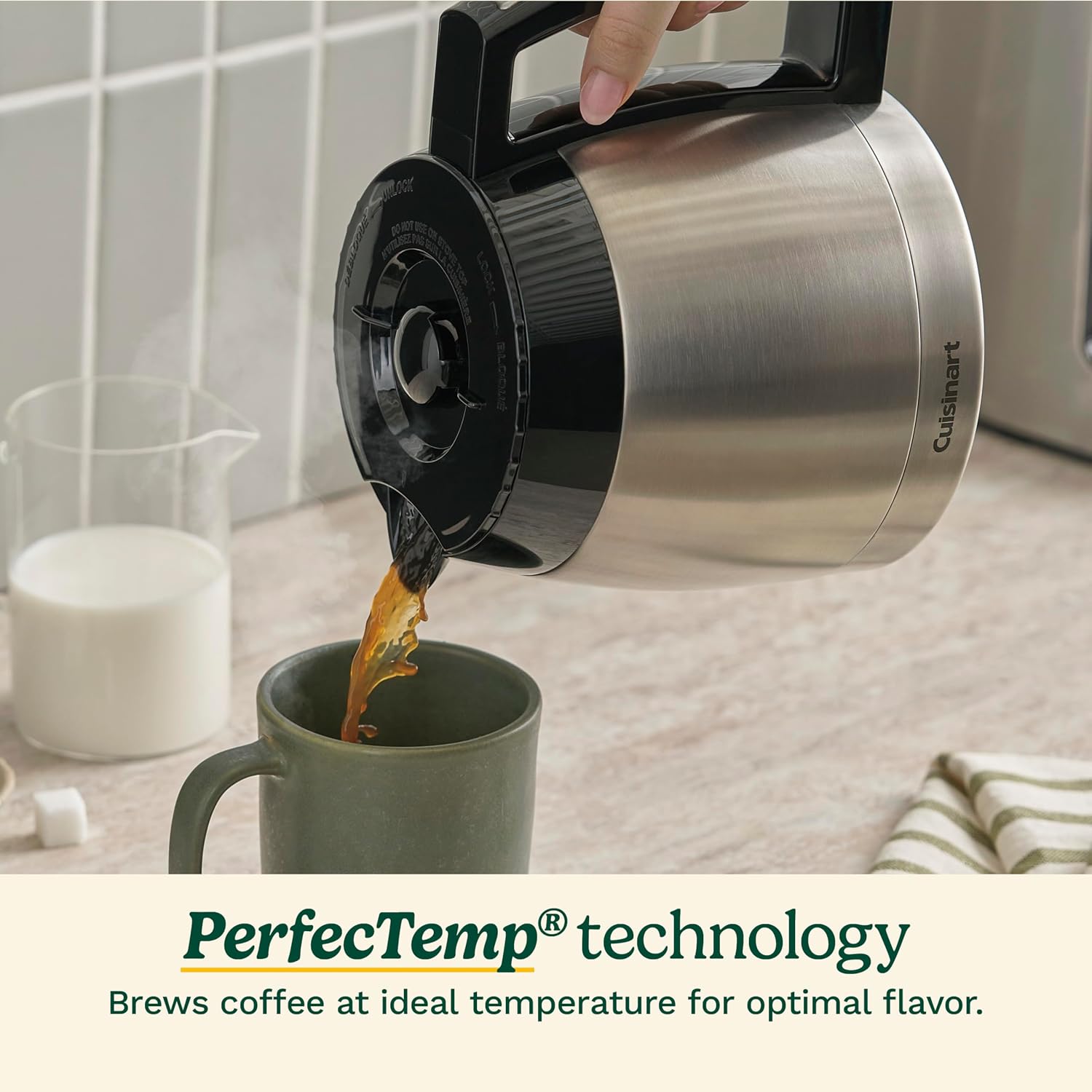 12-Cup Programmable Thermal Carafe Drip Coffee Maker encalife