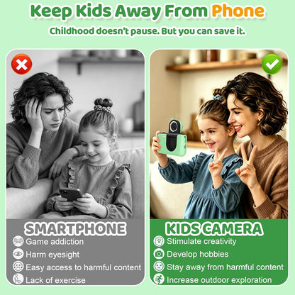 Kids Camera with 1080P Video &amp; 32GB Card encalife