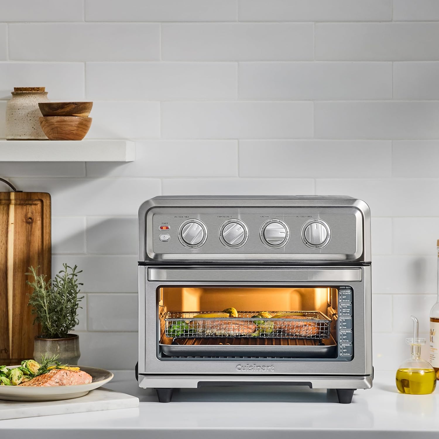 8-in-1 Stainless Steel Air Fryer Toaster Oven encalife