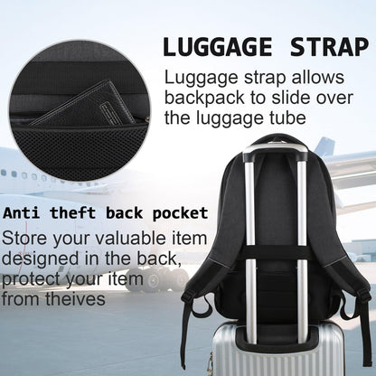 Anti Theft Laptop Backpack Travel Bag encalife