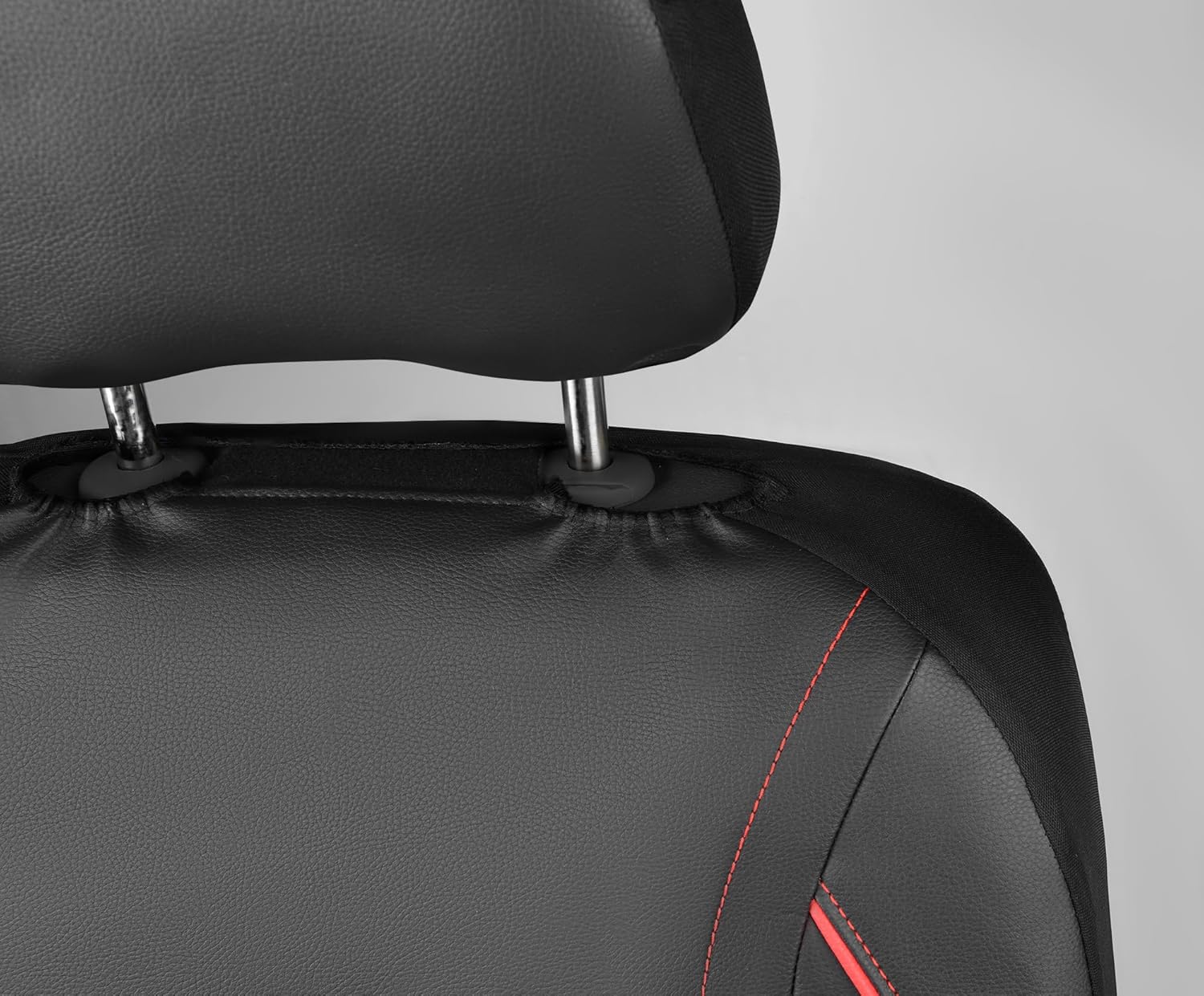 Universal Piping PU Leather Front Car Seat Covers encalife