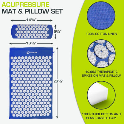Acupressure Mat Set For Deep Muscle Relaxation encalife