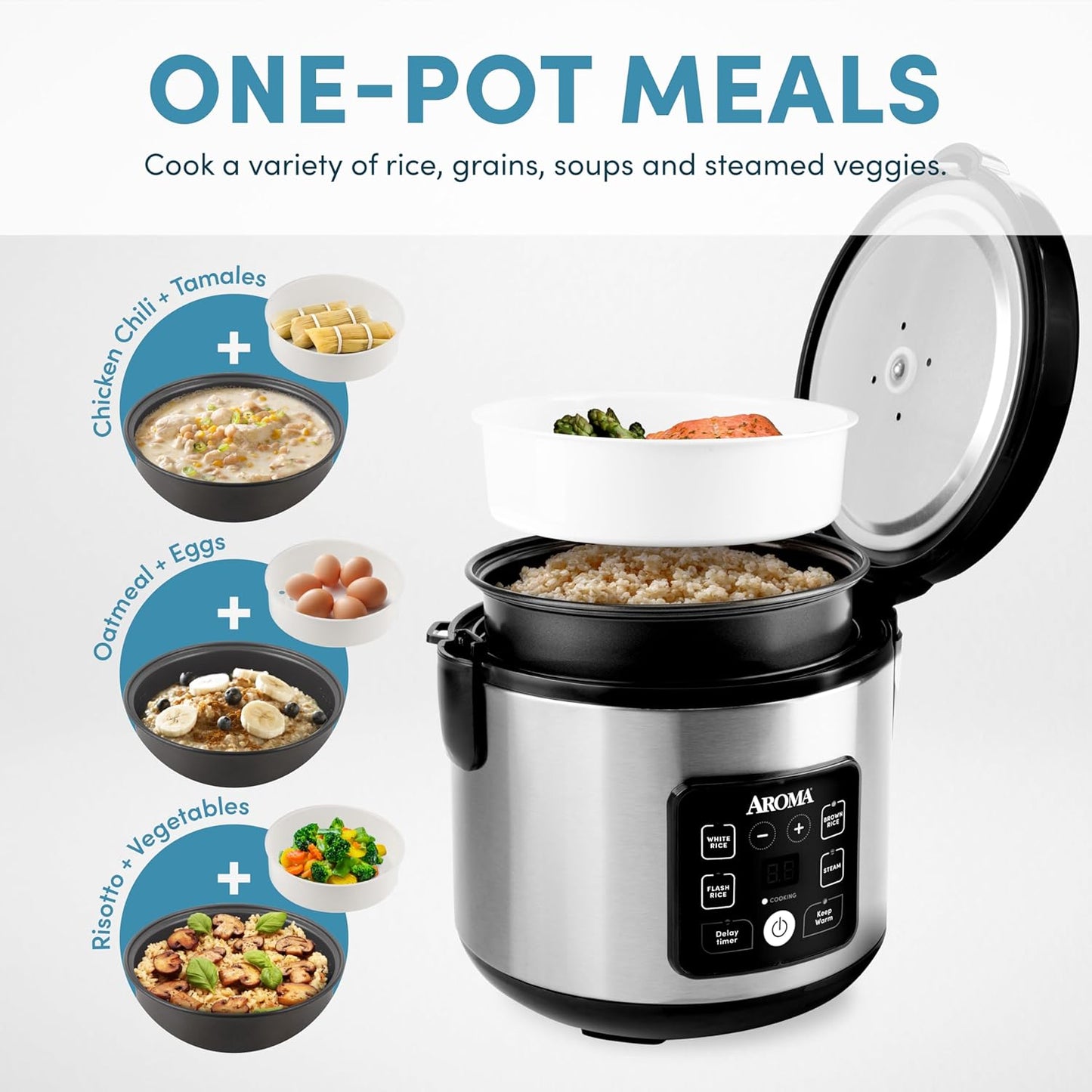 AROMA CoreCoat I Rice Cooker 4-Cup encalife