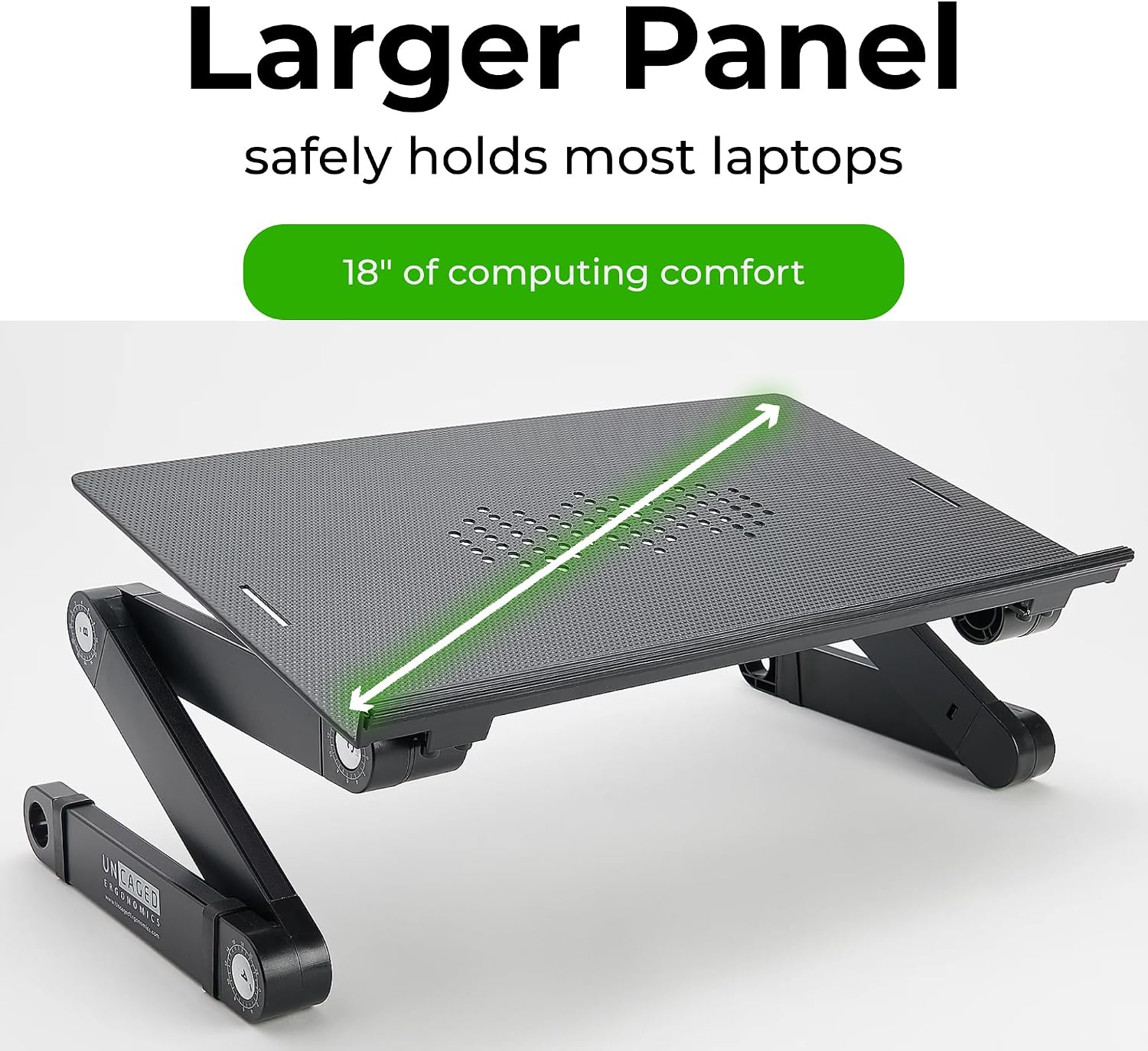 Adjustable Foldable Laptop Stand With Mouse Pad encalife