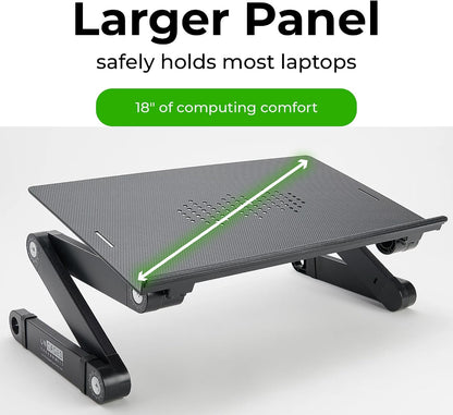 Adjustable Foldable Laptop Stand With Mouse Pad encalife