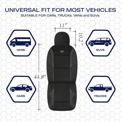 Memory Foam Air Cool Mesh Front Car Seat Covers encalife