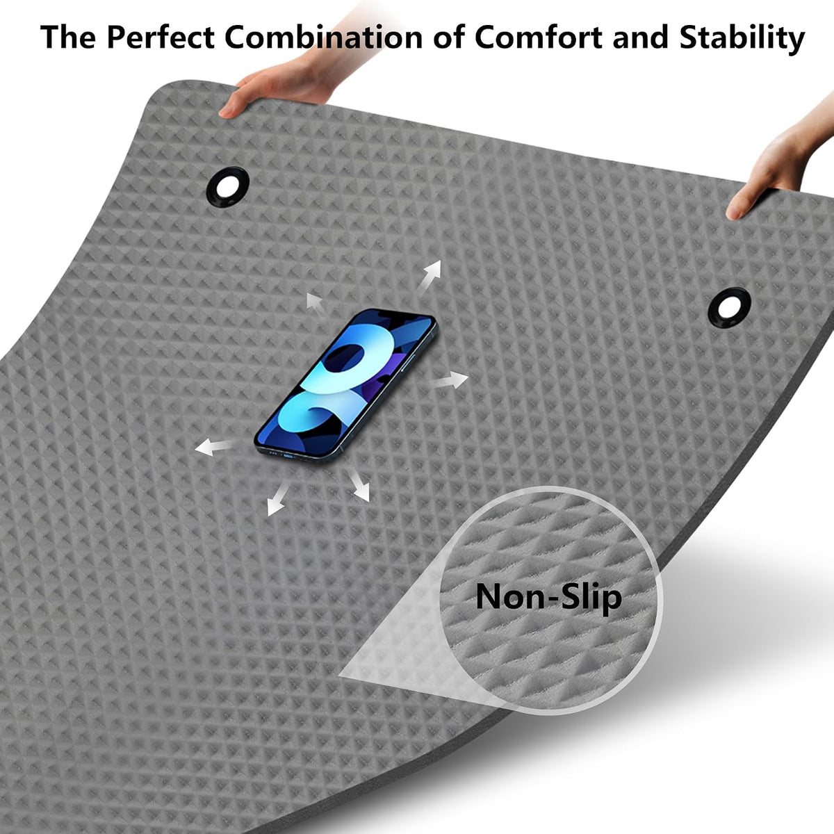 Extra Wide Thick Yoga Mat With Bag encalife