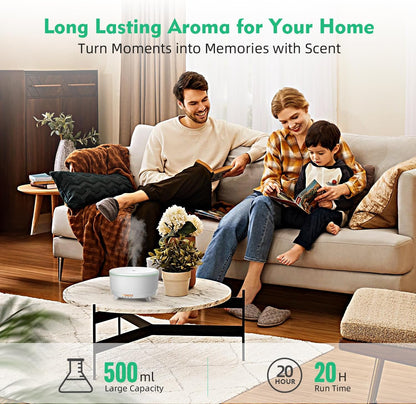 500ML Essential Oil Diffuser With Remote Control encalife