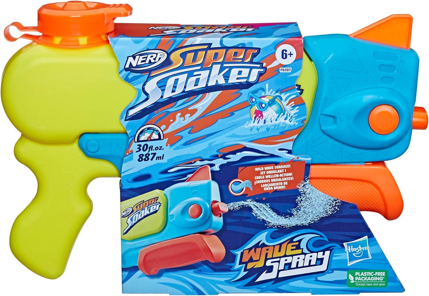 NERF Wave Spray Water Gun I Wild Wavy Blaster encalife