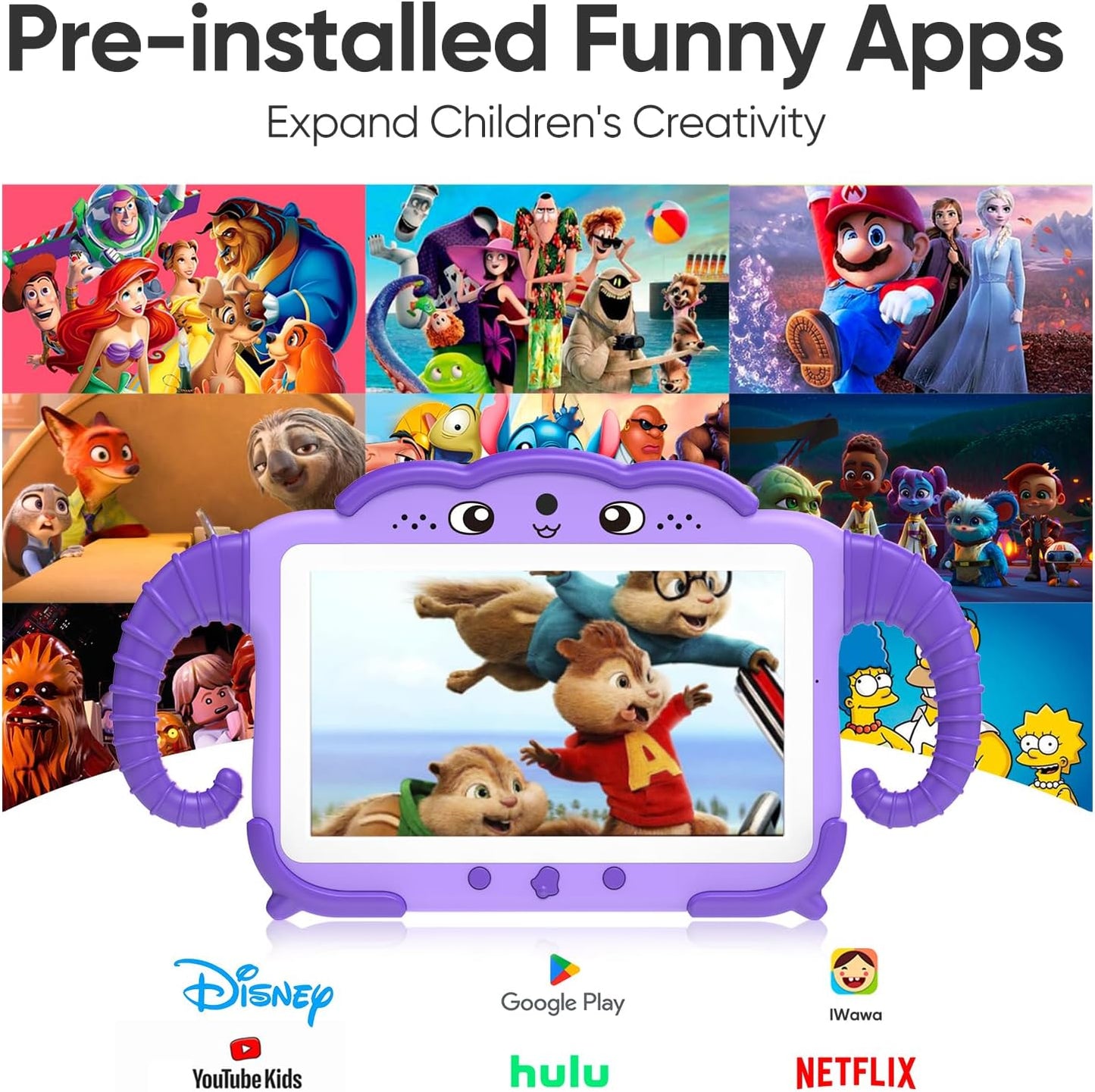 Okulaku 7” Kids Tablet I Toddler Learning Tablet encalife