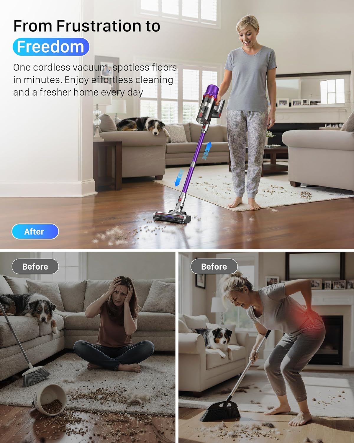 iXlion 45KPa Lightweight Cordless Vacuum Cleaner encalife