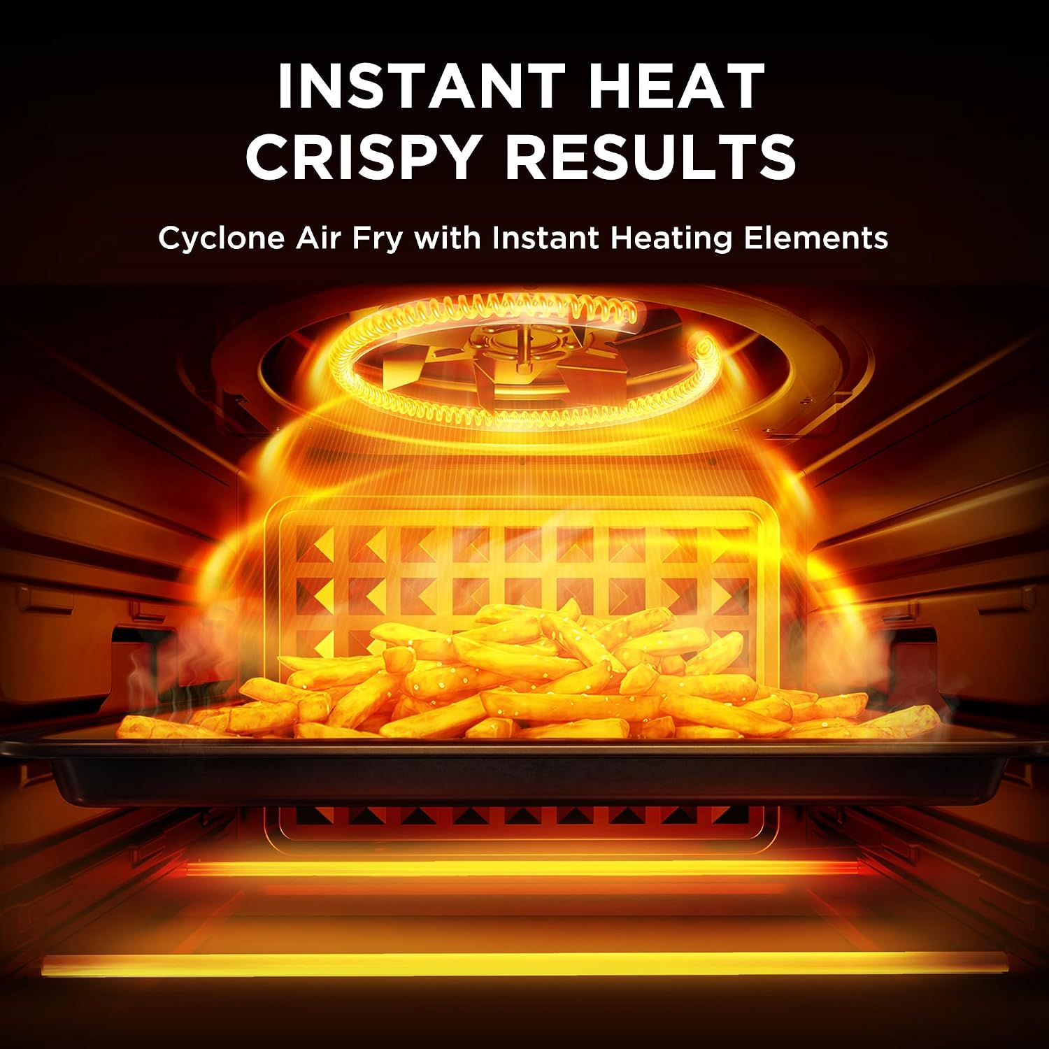 12.7-Quart 6-in-1 Stainless Steel Air Fryer Oven encalife