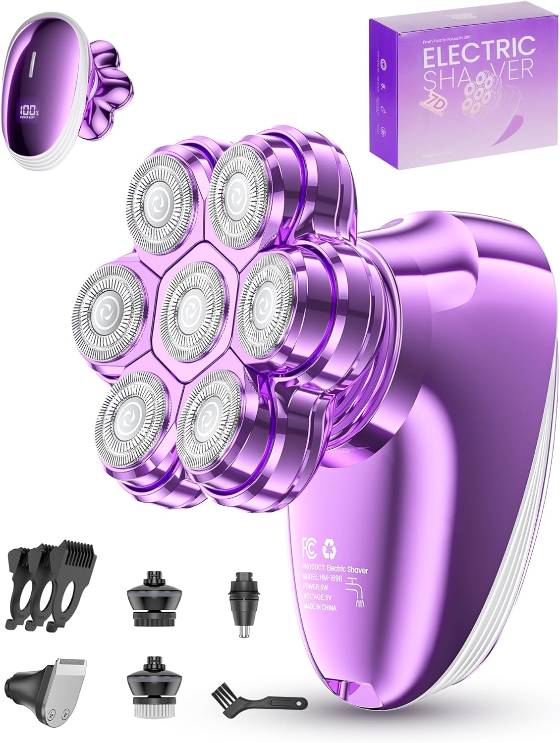 5-in-1 electric razor women use for body grooming
