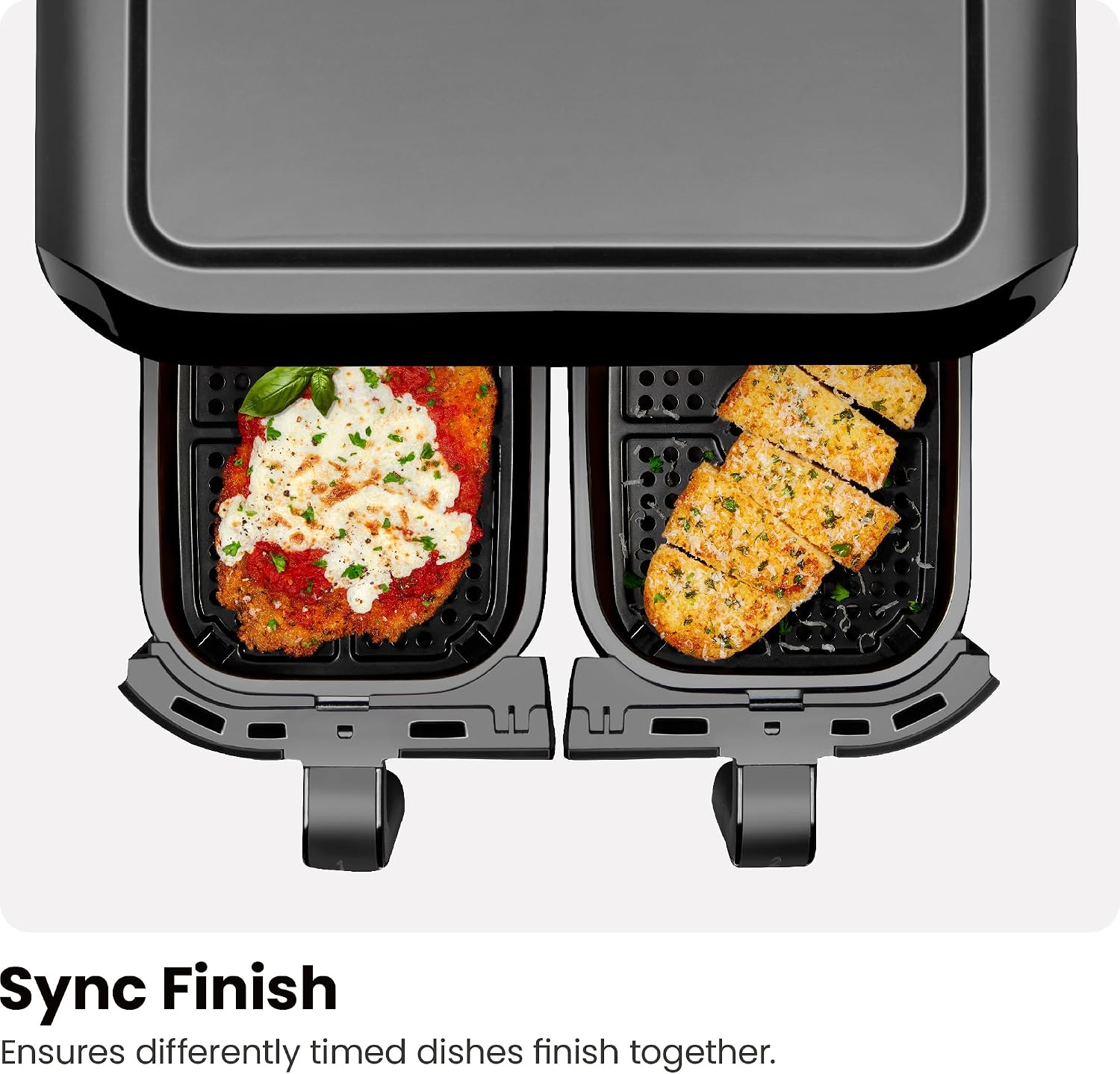 Dual Basket Digital Touchscreen Air Fryer encalife