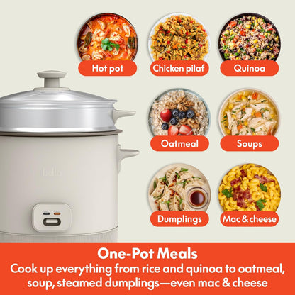 BELLA 16-Cup I Rice Cooker Steamer encalife