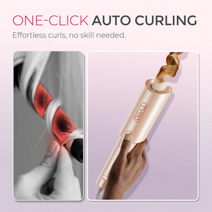 Peach Automatic Curling Iron | TYMO Beach Waves Hair Curler encalife