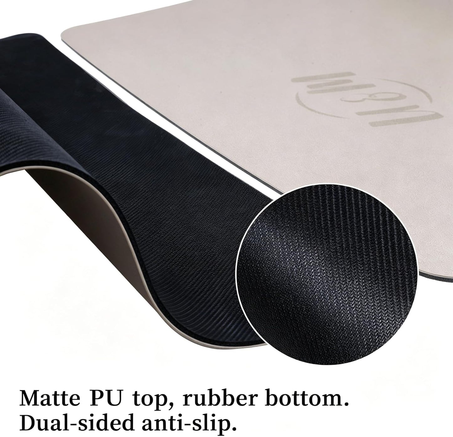 Yoga Mat I Non-Slip Mat with Natural Rubber Base encalife