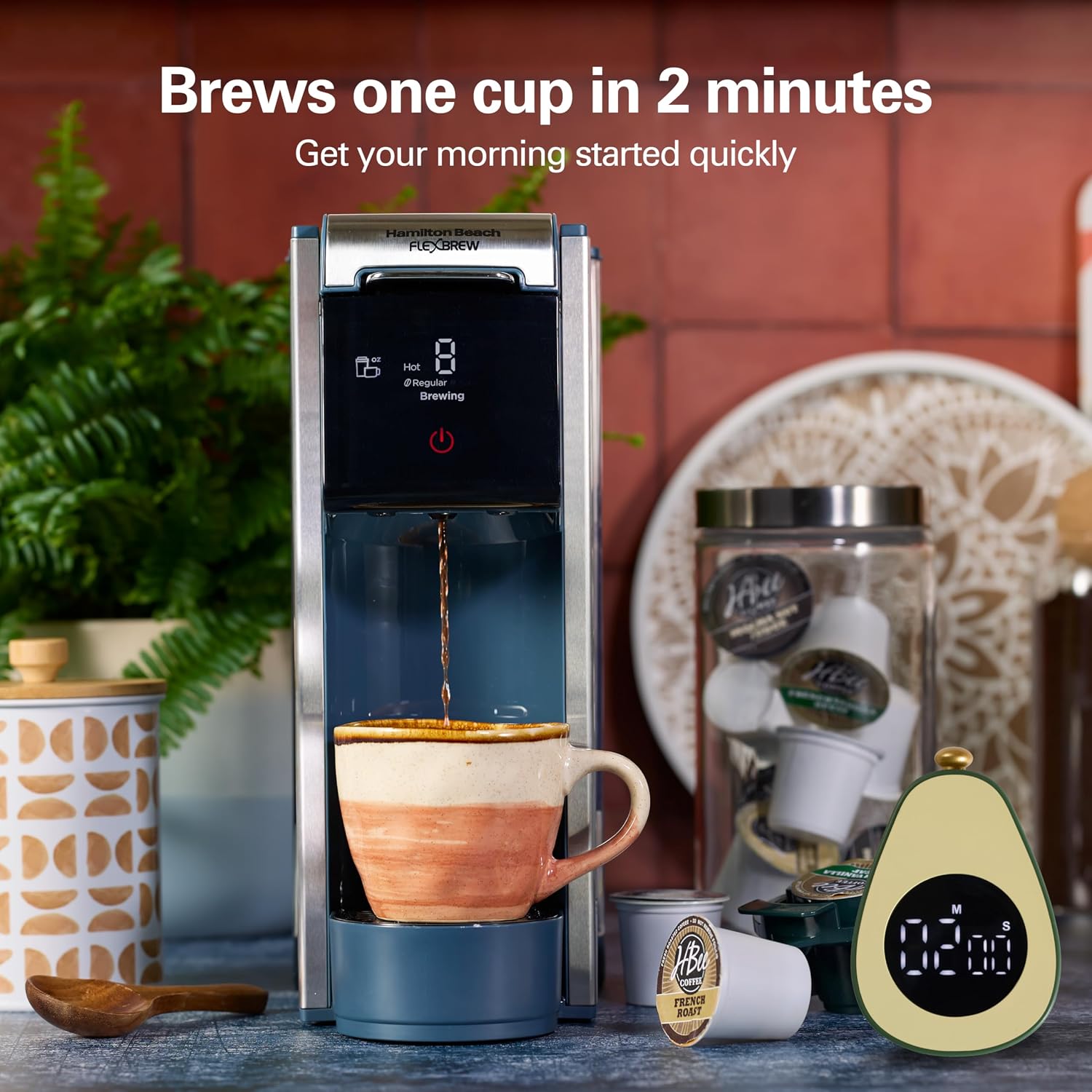 4-in-1 Hot Iced Single Serve Coffee Maker encalife