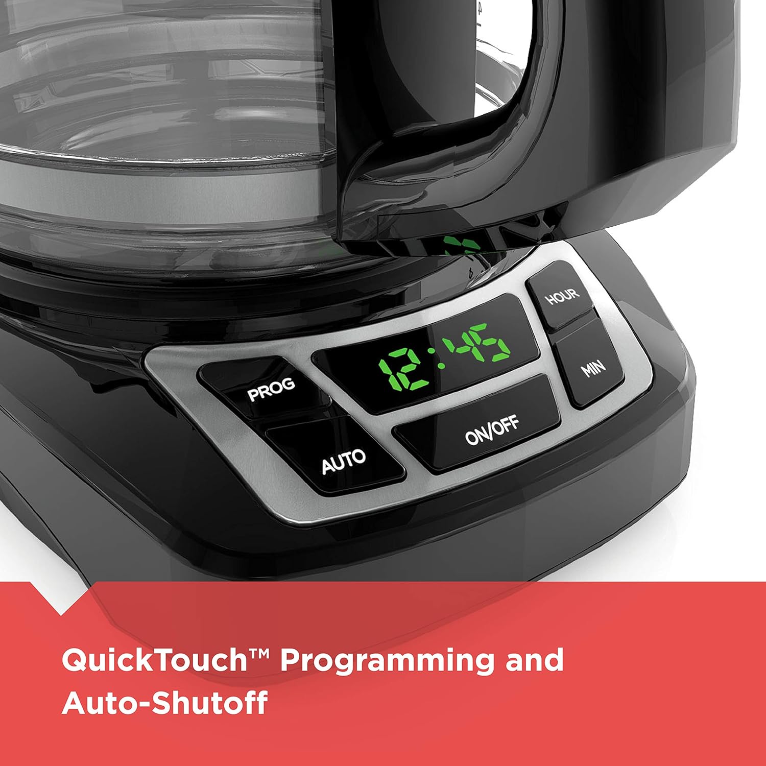 BLACK+DECKER 12-Cup Programmable Coffee Maker – Digital Drip Coffee Machine with Auto Brew, Sneak-A-Cup & Keep Warm Plate encalife