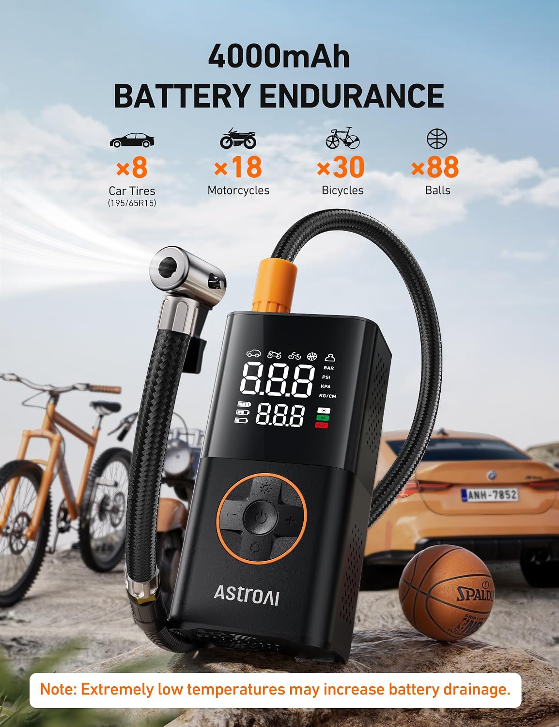 Cordless Tire Inflator For Fast Roadside Emergencies encalife