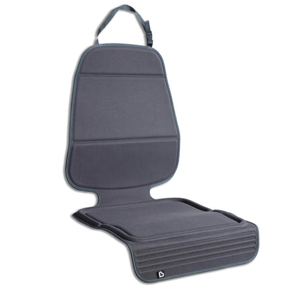 Family car with Munchkin Elite protector and toddler seat
