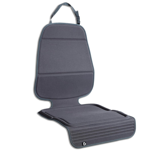 Family car with Munchkin Elite protector and toddler seat